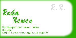 reka nemes business card